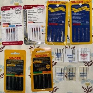 Lot of Assorted Sewing Machine Needles,Singer And Schmitz Brand
